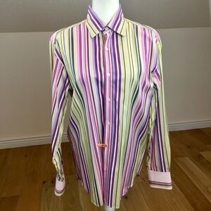 Ted Baker London Vertical Stripe Button Down Shirt